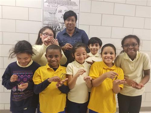 Ms. Curtis ( and her thrid grade class! 